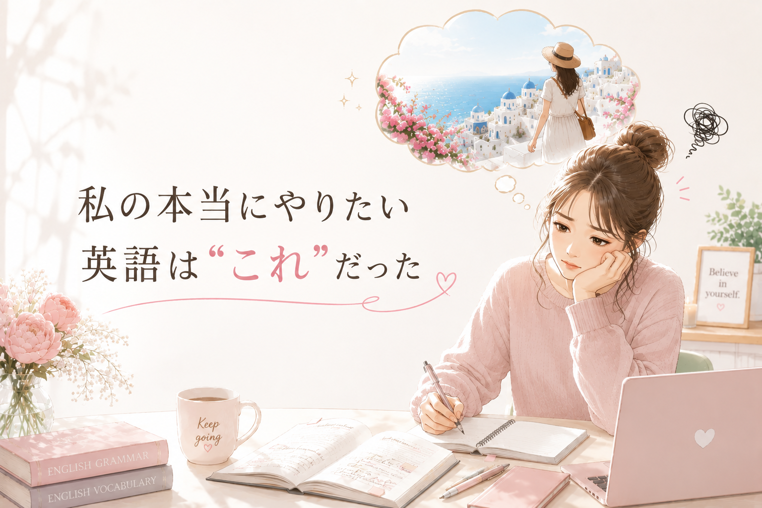 英語学習半年、不安になった時に思い出す”あの日決めた理由”